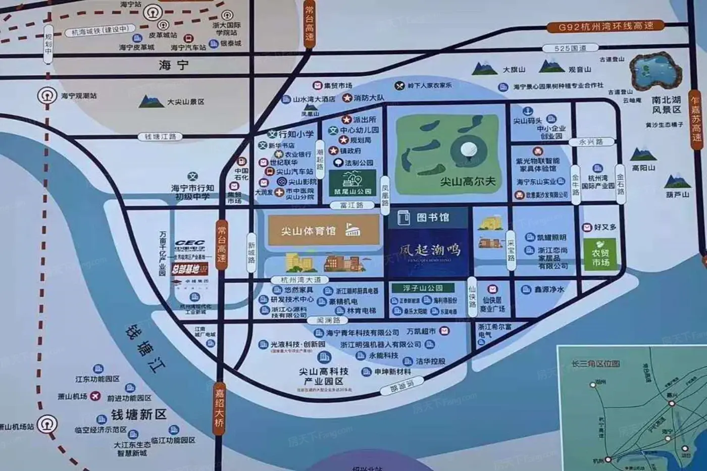 凤起潮鸣府交通图