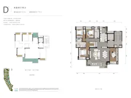 香港置地·云山岳4室2厅1厨2卫建面170.0㎡