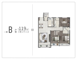 和达·上城3室2厅1厨2卫建面119.00㎡