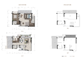 禹洲博学家3室2厅1厨3卫建面115.00㎡