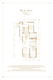 万科如园3室2厅1厨2卫建面112.00㎡