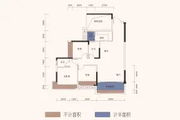 名壹·学府雅苑3室2厅1厨2卫建面108.00㎡