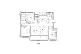 茅山颐园3室2厅1厨2卫建面129.00㎡