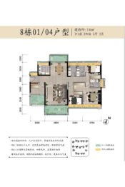 龙光天禧3室2厅1厨3卫建面146.00㎡