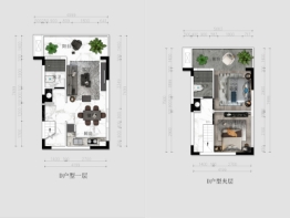 宁县亿联·新都汇2室2厅1厨2卫建面45.00㎡