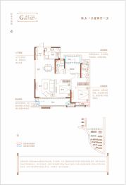 中兴·城市之光3室2厅1厨2卫建面126.00㎡