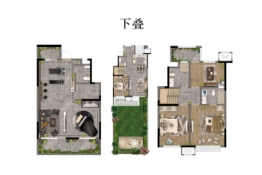 龙湖春江彼岸|源著4室2厅1厨4卫建面140.00㎡