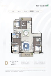 奥园·丹芙春城4室2厅1厨2卫建面190.00㎡