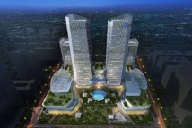广州宝能金融中心项目楼栋效果图