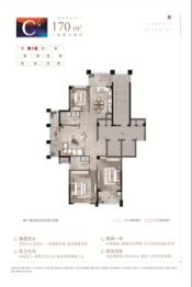 蓝城·凤起朝阳3室2厅1厨2卫建面170.00㎡