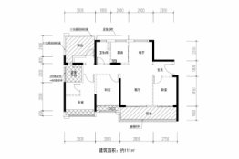 誉境阳光花园3室2厅1厨1卫建面111.00㎡