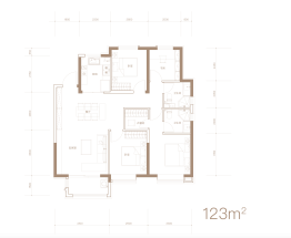 景瑞誉璟天地4室2厅1厨2卫建面123.00㎡