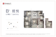 中海·鹿洲府B户型揽悦