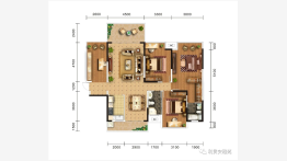 利贵安雅苑3室2厅1厨2卫建面126.70㎡