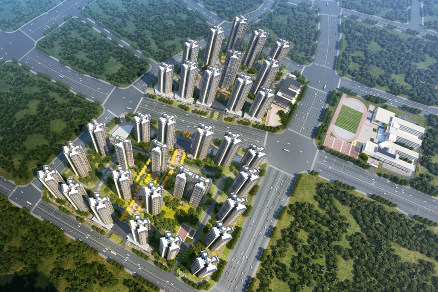 港龙皇朝·龙湾壹号效果图