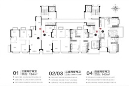 徐州潘安湖生态小镇3室2厅1厨2卫建面124.00㎡