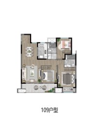 中锐星未来3室2厅1厨2卫建面109.00㎡