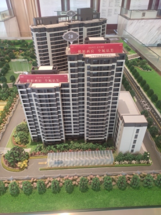 万向湖畔晓风实景图