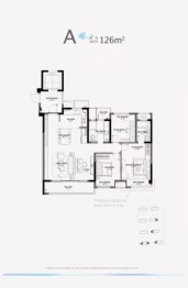 栖月雅园3室2厅1厨2卫建面126.00㎡