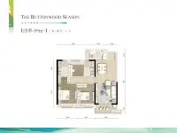 建面约99平米户型