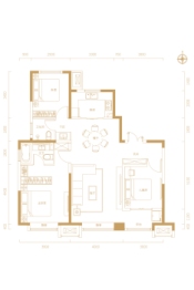 春熹湖上3室2厅1厨2卫建面125.00㎡