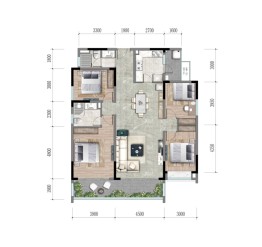 双凤桥TOD·凤舞七里4室2厅1厨2卫建面161.00㎡