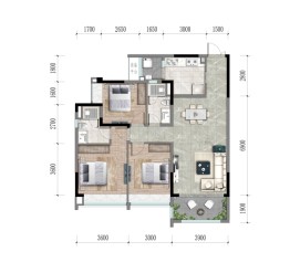 双凤桥TOD·凤舞七里3室2厅1厨2卫建面111.00㎡