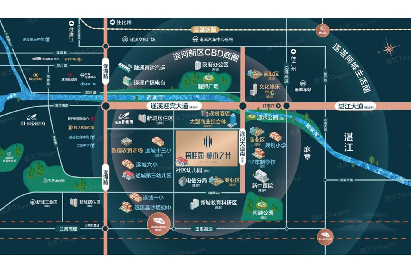 碧桂园·城市之光交通图