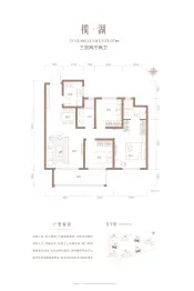 沁县湖畔里3室2厅1厨2卫建面113.07㎡