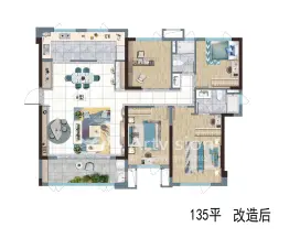 德化隆恩阳光城丽景湾4室2厅1厨2卫建面135.00㎡