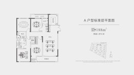郑东·镜庐4室2厅1厨3卫建面188.0㎡