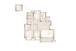 爱家·霞飞集5室2厅1厨2卫建面150.00㎡