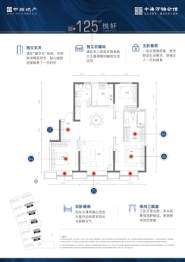 中海·万锦公馆3室2厅1厨2卫建面125.00㎡