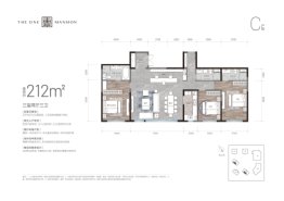 富力·壹品3室2厅1厨3卫建面212.00㎡