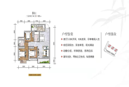 百坡学府3室2厅1厨2卫建面88.00㎡