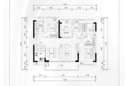 金地名著4室2厅1厨2卫建面118.00㎡