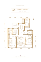 皓顺和3室2厅1厨2卫建面149.00㎡