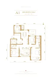 皓顺和3室2厅1厨2卫建面138.00㎡