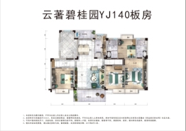 碧桂园·云著名邸4室2厅1厨2卫建面142.00㎡