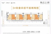 3号楼商叠4层平面图