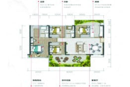 瑞盛华府4室2厅1厨2卫建面135.00㎡