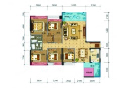 威信天瑞新都5室2厅1厨2卫建面183.40㎡