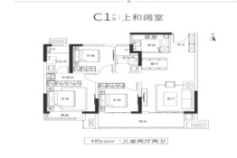 博群上和境3室2厅1厨2卫建面125.00㎡