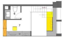 山海国际1室1厅1卫建面41.00㎡