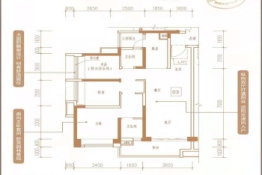 保利中央公园3室2厅1厨2卫建面101.00㎡