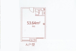 恒大御澜国际1室1厅1卫建面53.64㎡