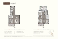 星空上叠G户型建面153㎡