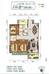 城市春天3室2厅1厨2卫建面120.25㎡