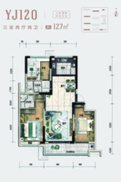 碧桂园云熙台3室2厅1厨2卫建面127.00㎡