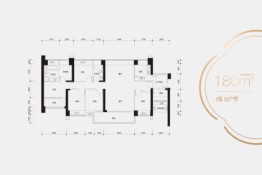 鸿荣源·壹成中心5室2厅1厨2卫建面180.00㎡